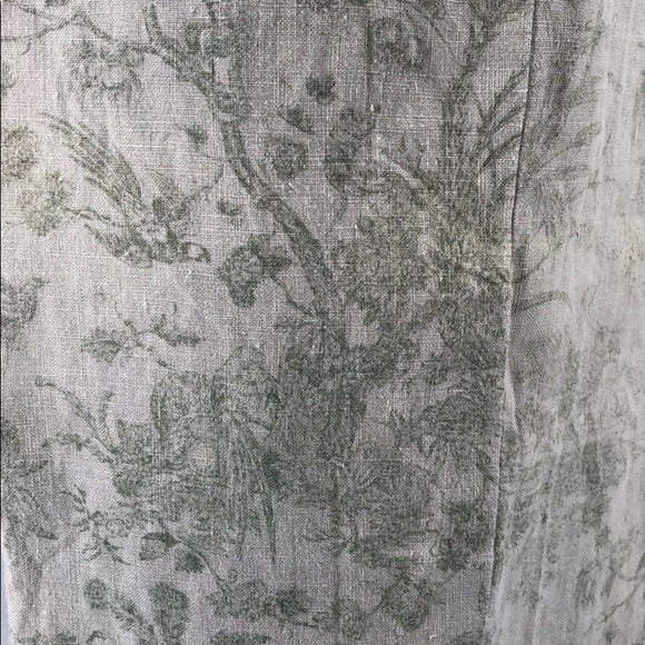 Isda & Co Linen Cropped Pants Sage Green Size 8 - Picture 6 of 8